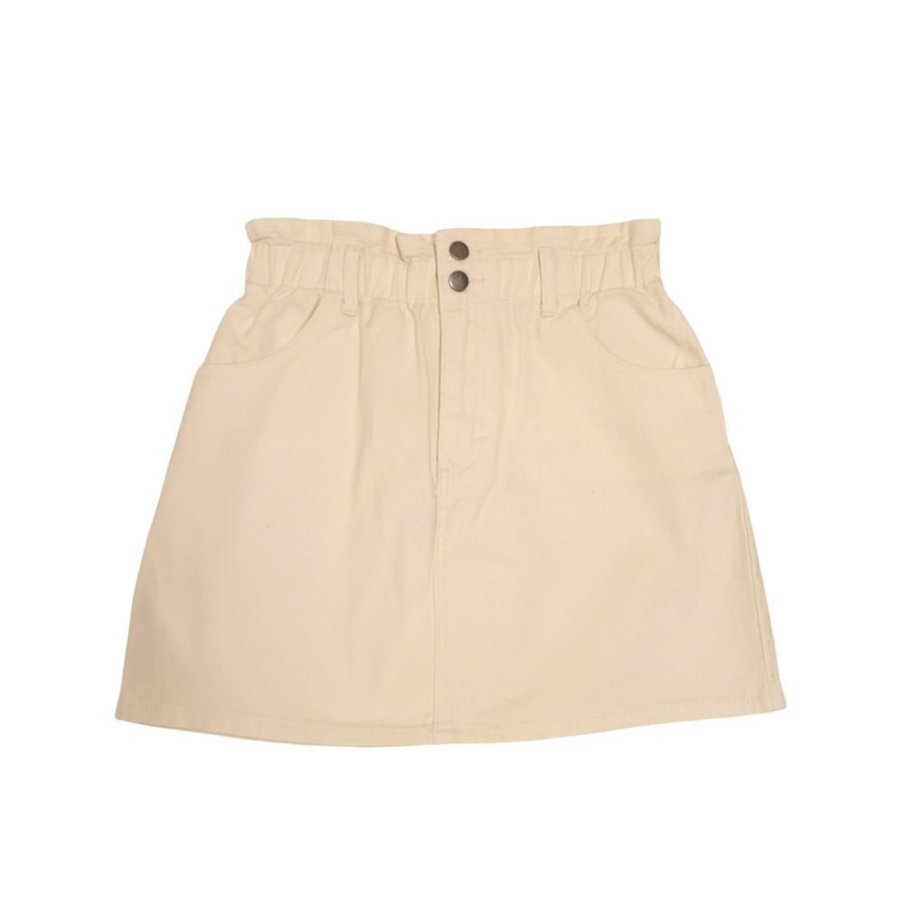 GB Denim Juniors Cinched Waist Mini Skirt